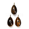 Natural Tiger Eye Pendants GG-CBA4625-02G-01-1