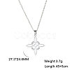 Witch Knot 304 Stainless Steel Hollow Pendant Necklaces for Women FS-WGCB0A9-08-1