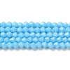 Opaque Solid Color Imitation Jade Glass Beads Strands GLAA-F029-P4mm-12-1