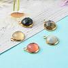 Handmade Natural Mixed Gemstone Pendants PALLOY-JF00791-3