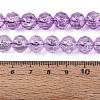 Crackle Transparent Glass Beads Strands GLAA-N063-10mm-13-2