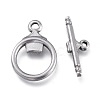Non-Tarnish 304 Stainless Steel Toggle Clasps STAS-M278-02P-2