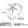 Ocean 316 Surgical Stainless Steel Hollow Sea Animals Open Cuff Bangles for Women WG19BCF-04-1