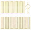 60Pcs 2 Styles Brass Pendants KK-FH0008-29-1
