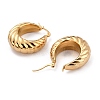 Ion Plating(IP) 304 Stainless Steel Hoop Earrings LS-EJEW-O096-35G-2