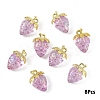 Transparent Acrylic with Alloy Pendants TACR-YW0003-14C-1