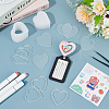 1 Set Transparent Acrylic Clear Blank Badge AJEW-BC0008-07E-5