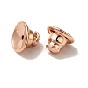 Rack Plating Brass Ear Nuts X-KK-G480-06RG-2