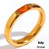 304 Stainless Steel Pave Cubic Zirconia Finger Rings FS-WG61B2A-19-1