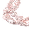 Electroplated Shell Pearl Beads Strands BSHE-A001-01A-3
