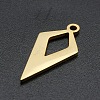 201 Stainless Steel Open Back Bezel Pendants STAS-R111-LA173-10-2