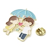 Couple Zinc Alloy Enamel Pin Brooch JEWB-R022-01A-2