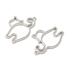 Alloy Open Back Bezel Pendants X-FIND-L025-02P-2