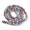 Electroplate Glass Beads Strands EGLA-A034-J4mm-N06-2