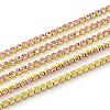 Nickel Free Raw(Unplated) Brass Rhinestone Strass Chains CHC-R119-S6-15C-1-1