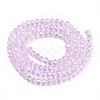 Electroplate Glass Beads Strands EGLA-A034-T6mm-A22-2