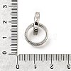 Brass Micro Pave Clear Cubic Zirconia Beads KK-V008-14B-P-3
