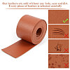 2M Flat Double Face Lychee Pattern Imitation Leather Band LC-WH0010-01C-04-4