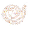 Electroplate Opaque Solid Color Glass Beads Strands EGLA-N002-27-B04-2