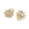 Brass Micro Pave Cubic Zirconia Pendants KK-D235-11G-2