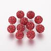Polymer Clay Rhinestone Beads RB-K050-10mm-C22-1