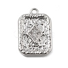 Brass Micro Pave Cubic Zirconia Pendants KK-D283-30P-04-1