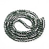 Baking Paint Transparent Glass Beads Strands DGLA-N011-6mm-07-2