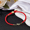 1Pc Adjustable Nylon Cord Slider Bracelets for Women BJEW-LP0001-32R-02-3