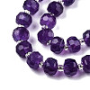 Natural Amethyst Beads Strands G-N327-08C-3