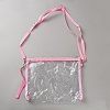 Waterproof Transparent PVC Crossbody Bags AJEW-WH20115-05B-1