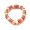 Handmade Polymer Clay Beads Finger Rings RJEW-JR00378-2