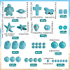 12 Styles Synthetic Turquoise Beads TURQ-SP0001-01B-2