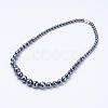 Non-Magnetic Synthetic Hematite Necklaces NJEW-K080-02-1