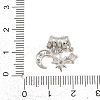 Brass Micro Pave Clear Cubic Zirconia Pendants X-KK-Z151-03P-02-3