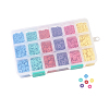6 Colors Handmade Polymer Clay Beads CLAY-JP0001-04-2