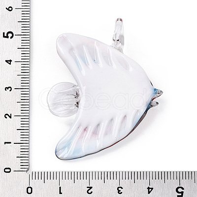 Handmade Gold Sand Lampwork Big Pendants LAMP-T023-06A-1