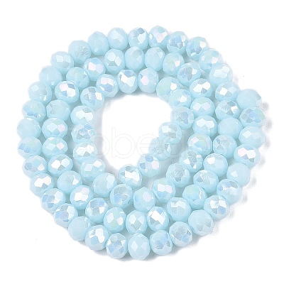 Electroplate Glass Beads Strands LS-EGLA-A044-P6mm-B06-1