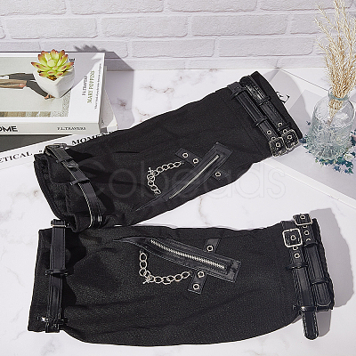 Polyester Leg Sleeves AJEW-WH20042-74B-1