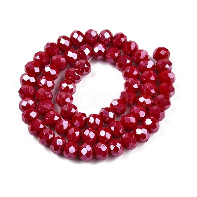 Electroplate Glass Beads Strands LS-EGLA-A044-P8mm-A15-1