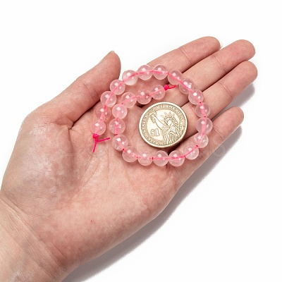 Natural Rose Quartz Beads Strands G-C076-8mm-3-1