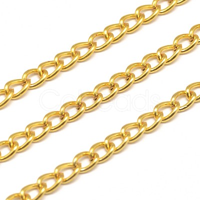 Electroplate Iron Curb Chains X-CH-M010-A-09-FF-1