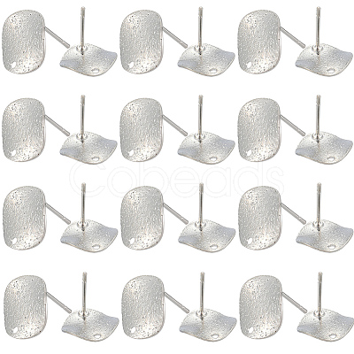 40Pcs Brass Stud Earrings Findings KK-SC0006-87P-1