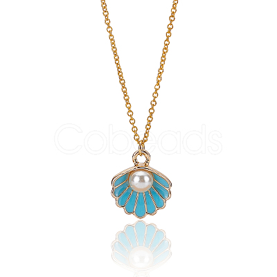 Ocean Theme Alloy Enamel Pendants ENAM-BC0001-04-1