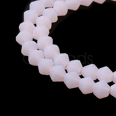 Imitation Jade Frosted Glass Bead Strands EGLA-A039-J4mm-MD02-1