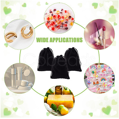 Velvet Packing Pouches Drawstring Bags ABAG-WH0046-30D-1