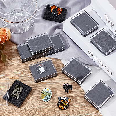 Plastic Badge Storage Box CON-WH0086-121D-1