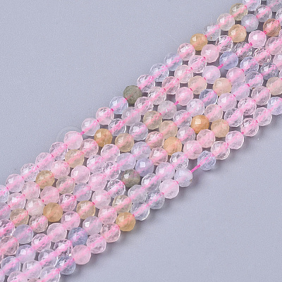Natural Morganite Beads Strands G-T064-12-1