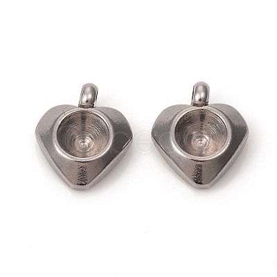 Tarnish Resistant 201 Stainless Steel Pendant Rhinestone Settings STAS-L244-43P-1