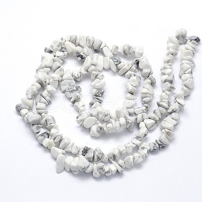 Natural Howlite Beads Strands X-G-O049-B-40-1