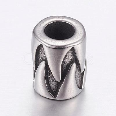 304 Stainless Steel European Beads STAS-P173-116AS-1